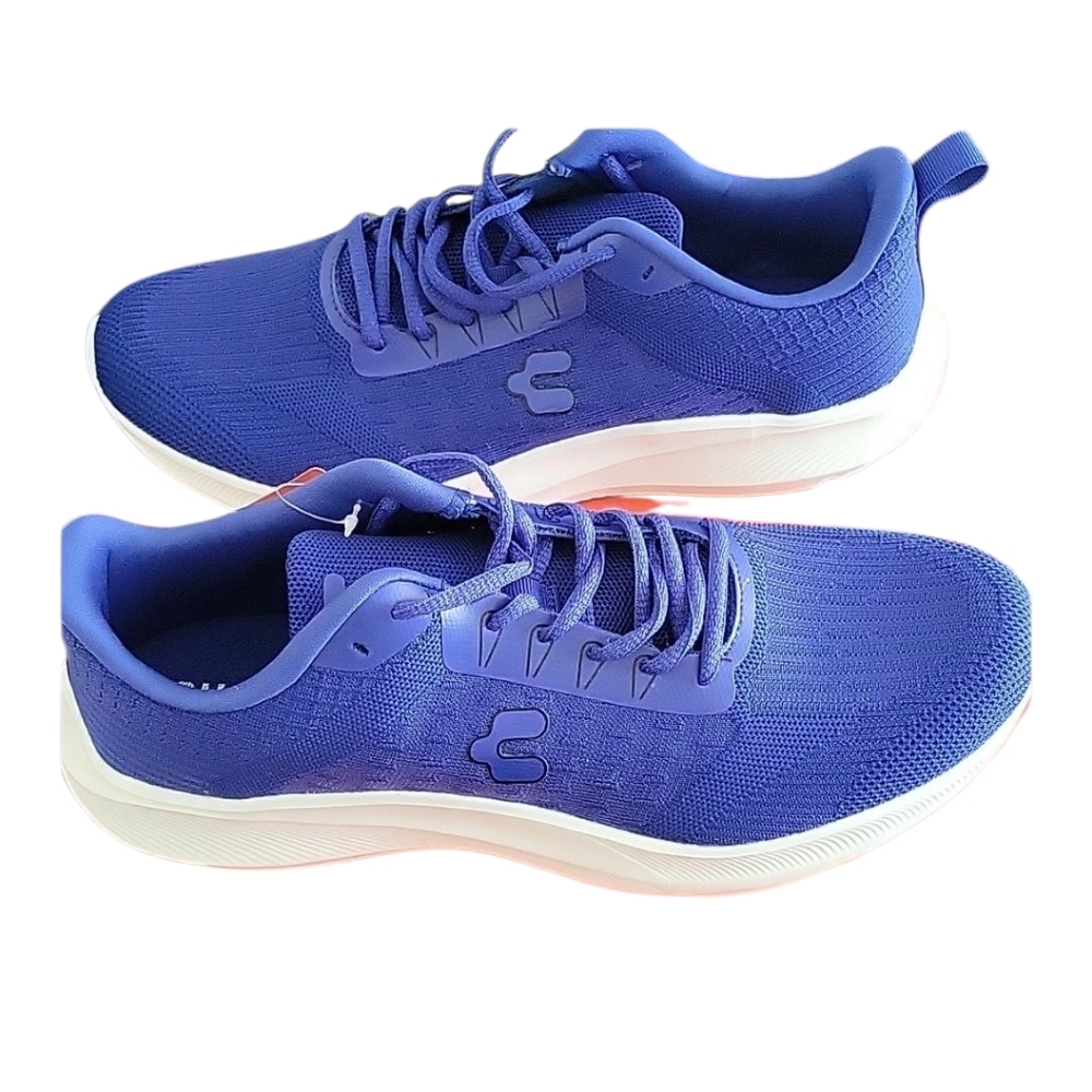 Charly Men's Nimes Walking Sneakers Royal Blue Knit Athletic Shoe Size 12
